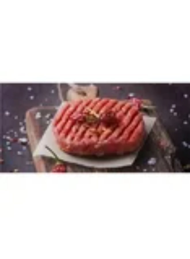 Round Hamburger Press Patty Maker - Non-Stick stainless steel Tool with Wooden Handle for Perfect Burgers - Image 2